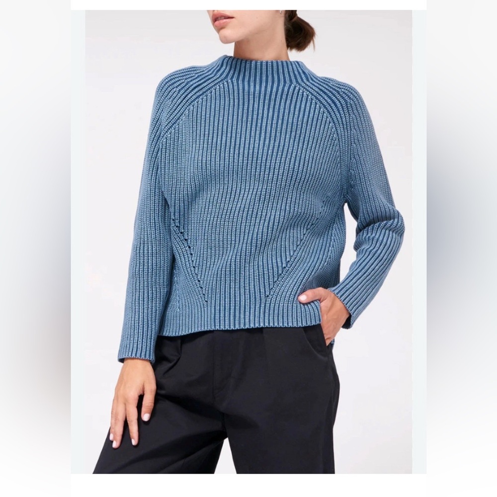 DEMYLEE New York DAPHNE washed cotton sweater Denim blue S